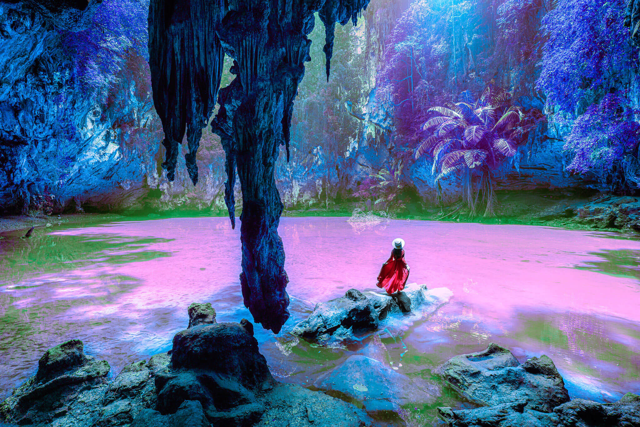 woman enjoying princess lagoon railay krabi thailand 2 1 by Soft Reboot Wellness in Oakland, CA